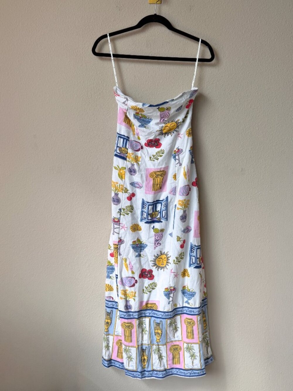 Japna Greece Cotton Blend Strapless Maxi Dress Size S - Picture 3 of 5